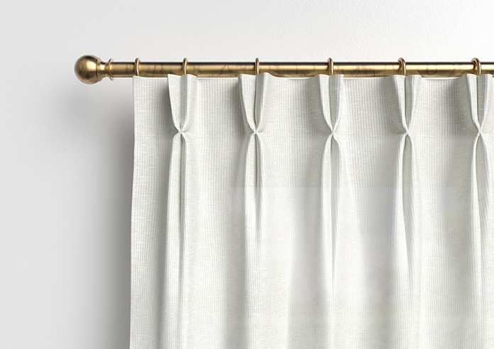 Pesaro Stripe Voile, White - Made to Measure Curtains - Image 11